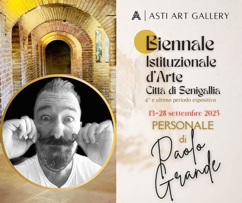 Locandina della mostra personale 3, Biennale di Senigallia, 13–28 settembre 2025