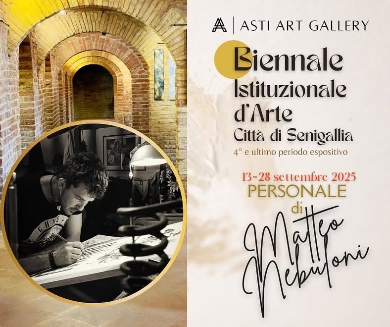 Locandina della mostra personale 4, Biennale di Senigallia, 13–28 settembre 2025