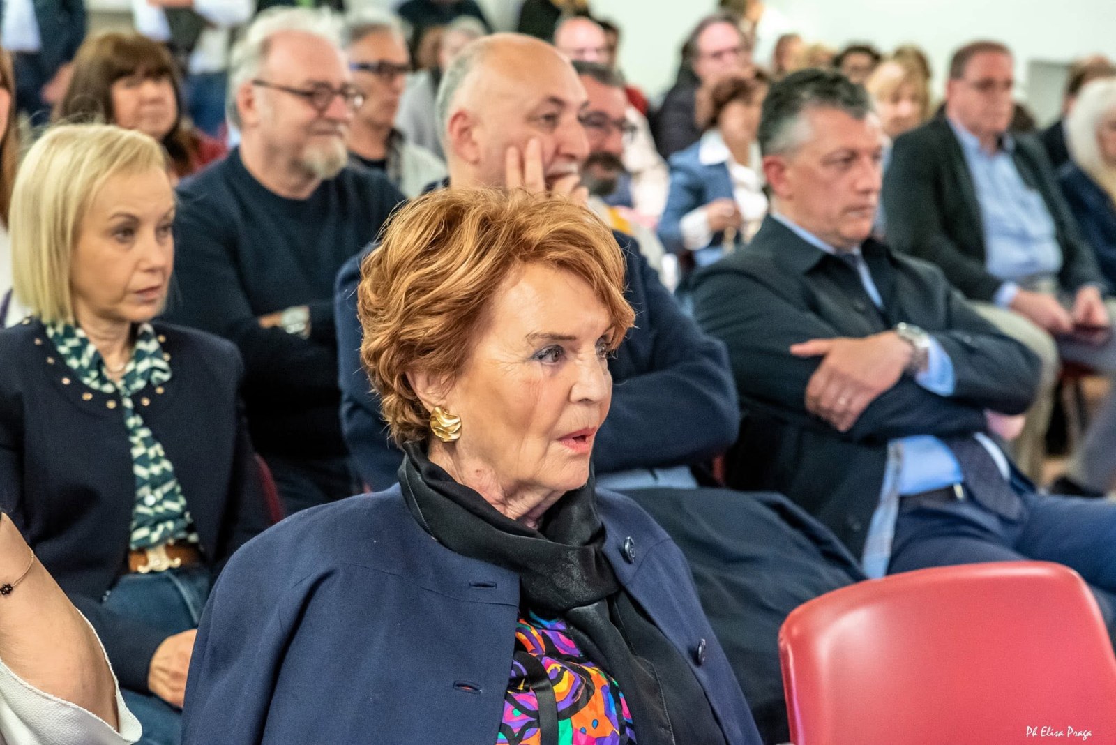 Momento dell’inaugurazione del terzo periodo della Biennale di Senigallia, 26 aprile 2025